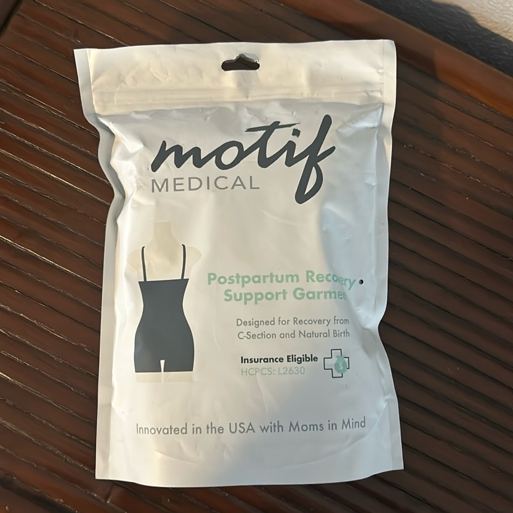 XXL Motif Postpartum recovery support garment for C-section + Natural birth